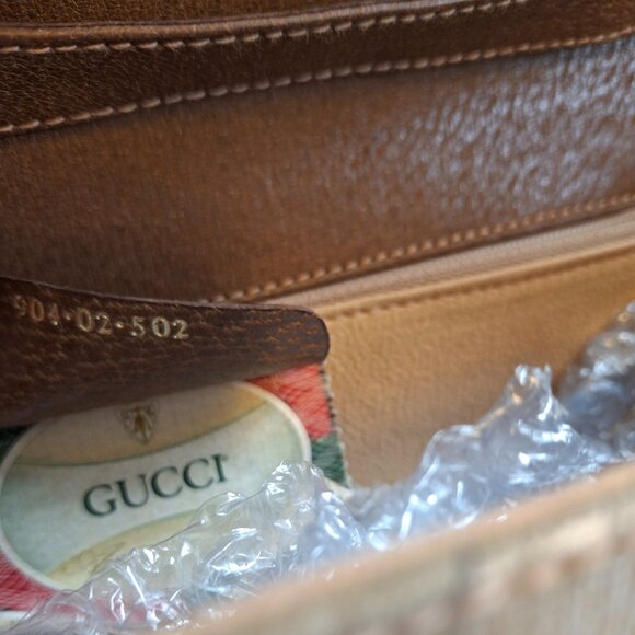 GUCCI Accessory Collection Envelope Purse Shoulder Bag Convertible Clut GG Logo - Picture 14 of 16